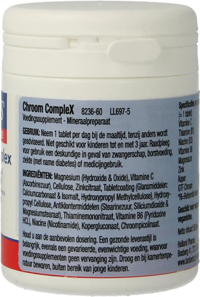 Lamberts Chroom Complex 60 Tabletten