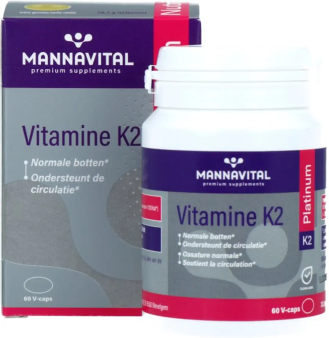 Mannavital Vitamine K2 60 Vegetarische Capsules