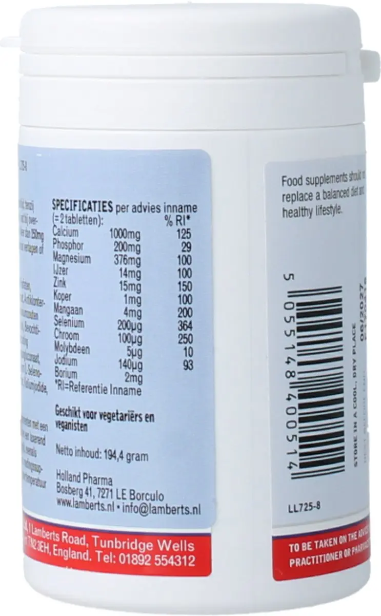 Lamberts Mega Mineral Complex 90 Tabletten