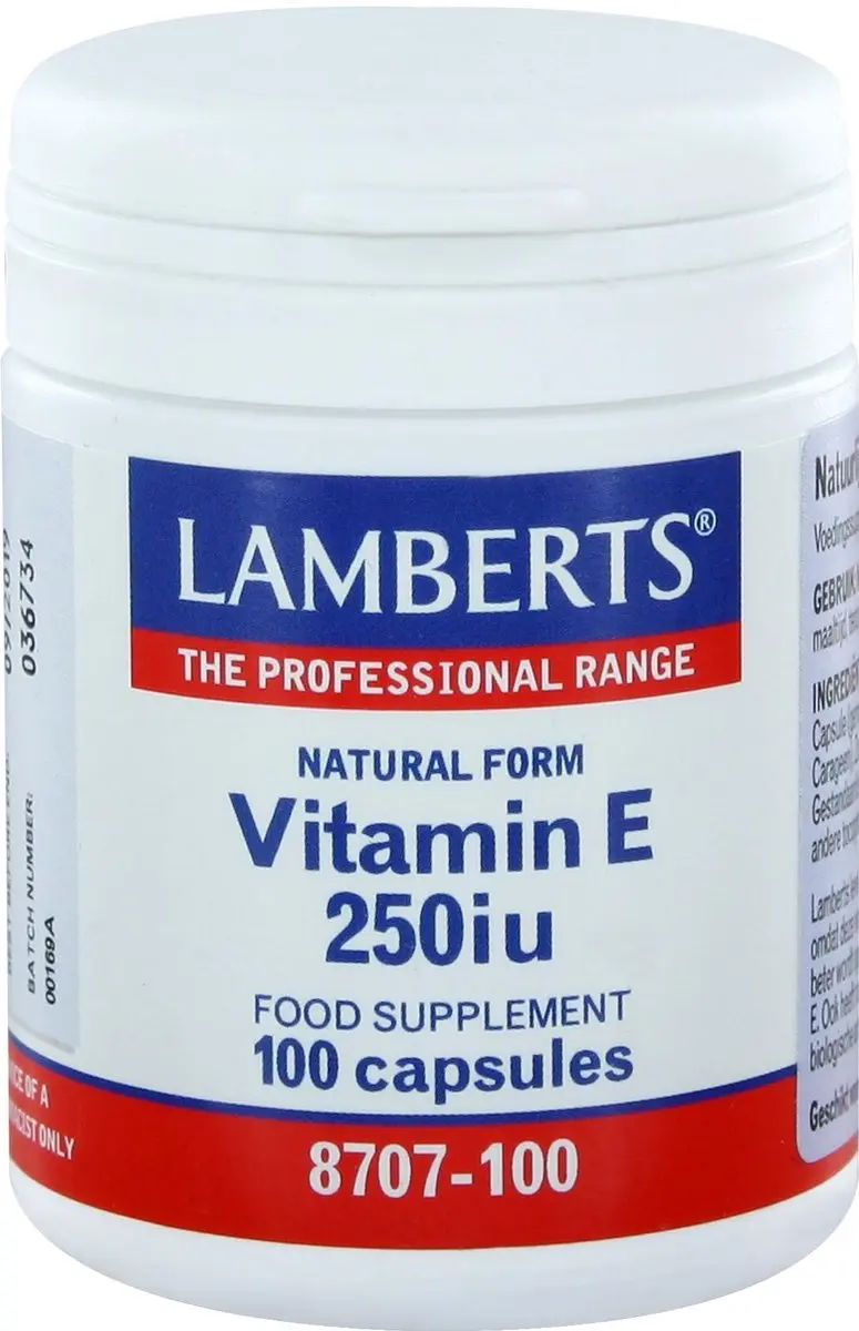 Lamberts Vitamine E 250IE 100 Stuks