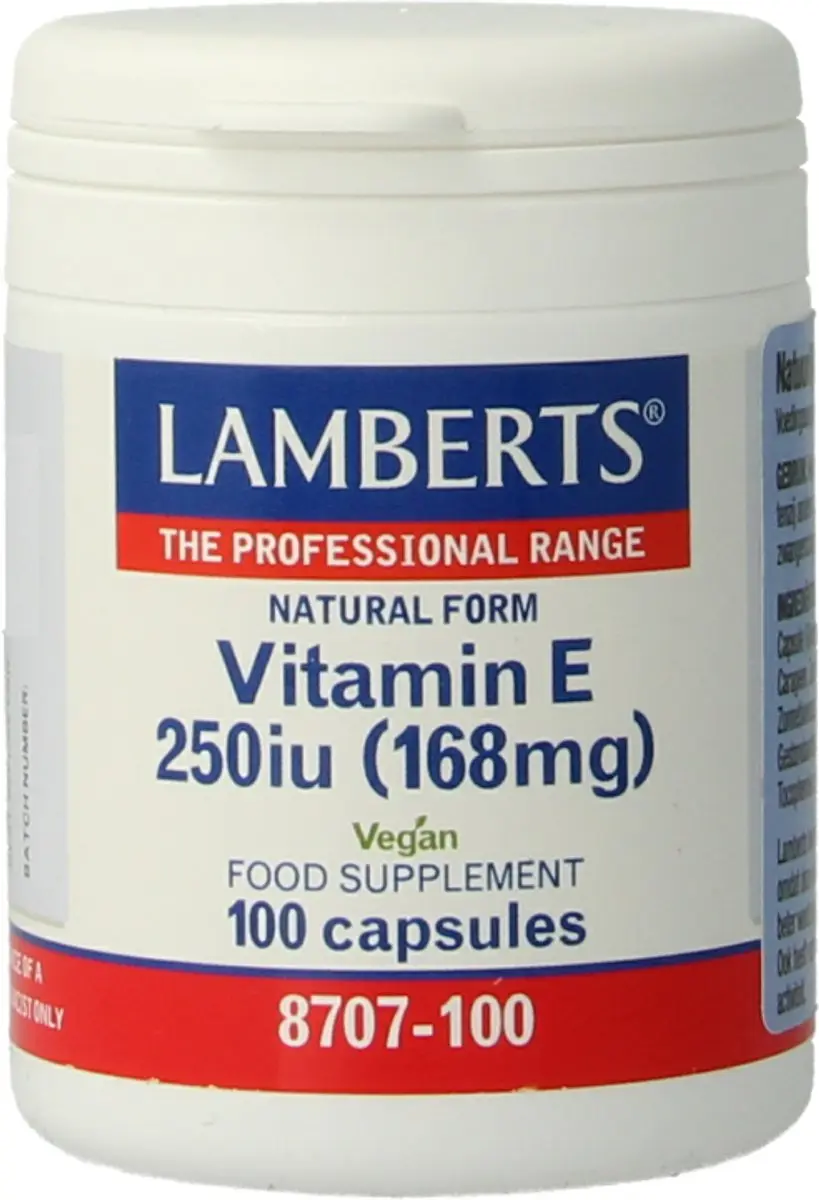 Lamberts Vitamine E 250IE 100 Stuks