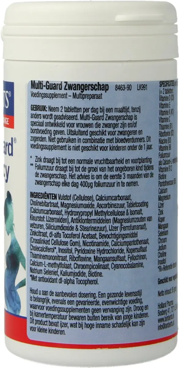 Lamberts Multi-guard Zwangerschap 90 Tabletten
