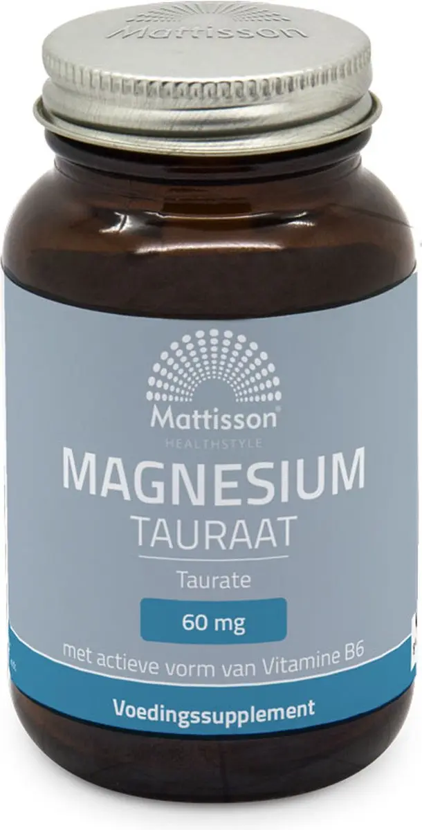 Mattisson Magnesium Tauraat B6 Vegan - 60 Capsules
