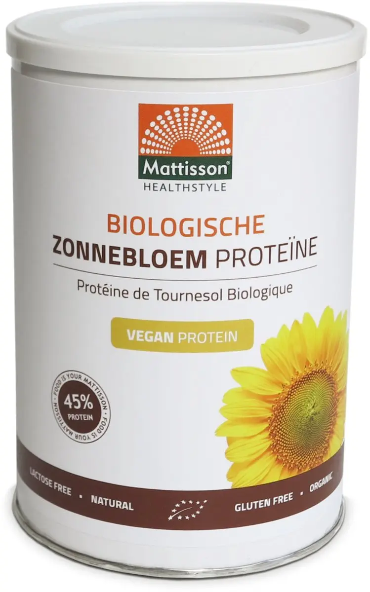 Mattisson Zonnebloem Proteïnepoeder 45% 400g - afbeelding 5 van 6