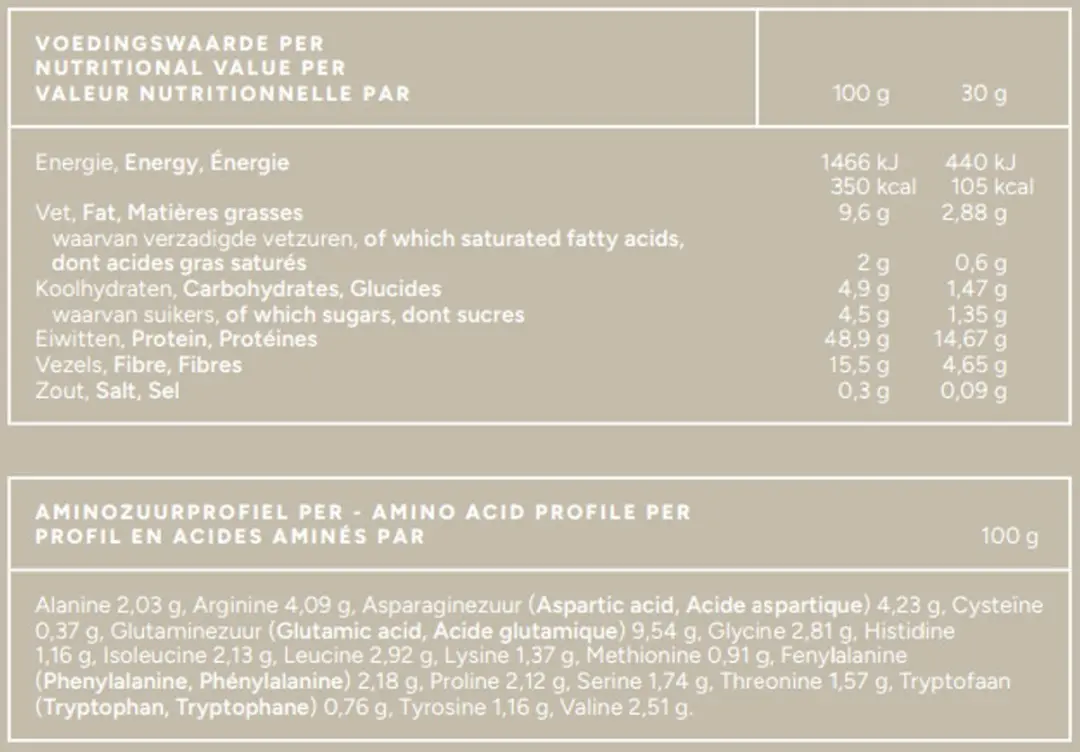 Mattisson Zonnebloem Proteïnepoeder 45% 400g - afbeelding 3 van 6