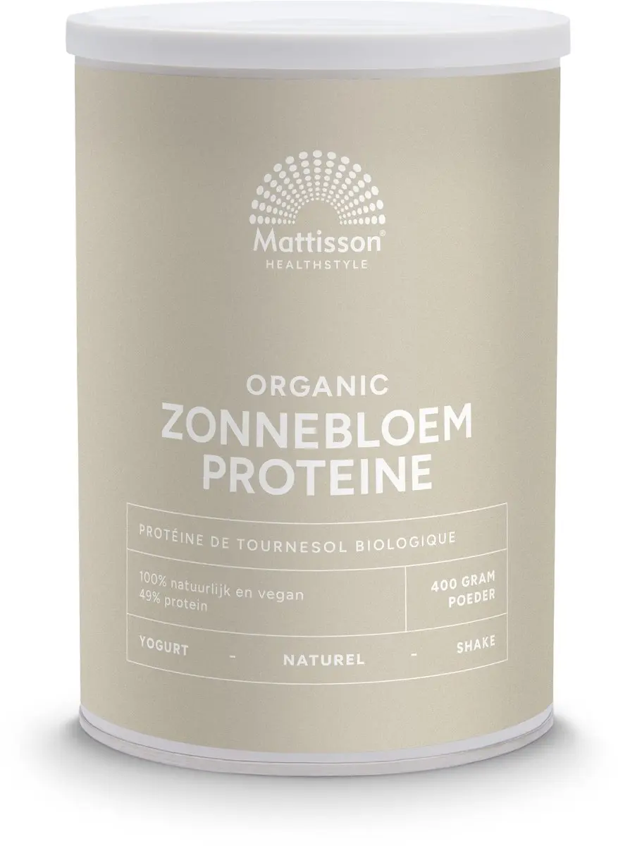 Mattisson Zonnebloem Proteïnepoeder 45% 400g - afbeelding 4 van 6