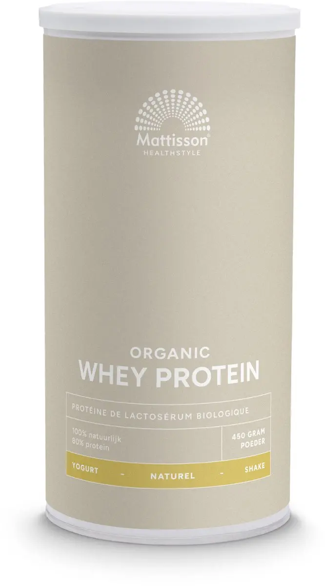 Mattisson Biologische Wei Eiwit 80% Naturel 450g