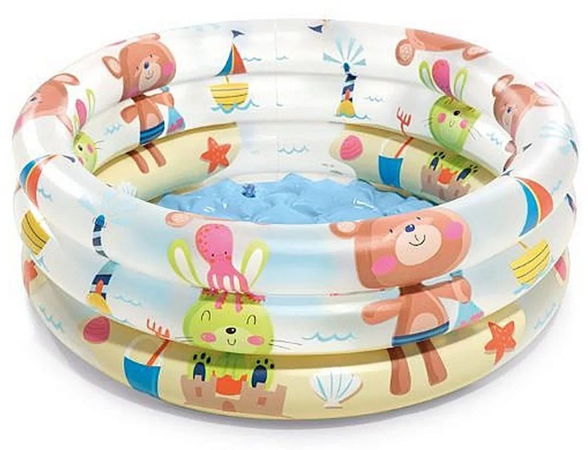 Intex Beach Buddies 3-Ring Baby Opblaaszwembad Ø61cm