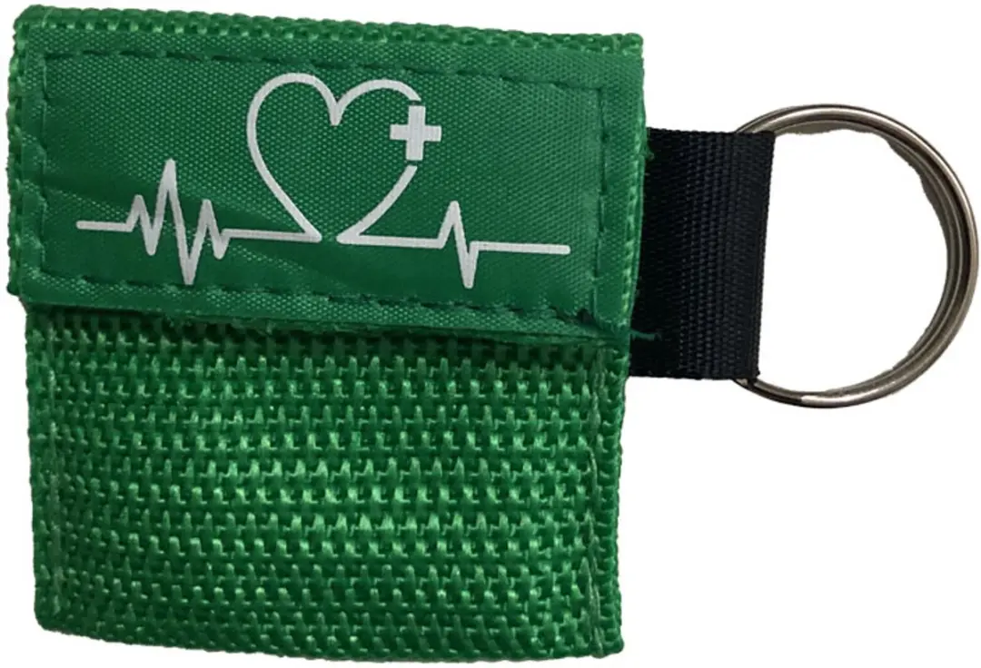 Kiss of Life Reanimatiemasker Sleutelhanger - 5 Stuks Groen