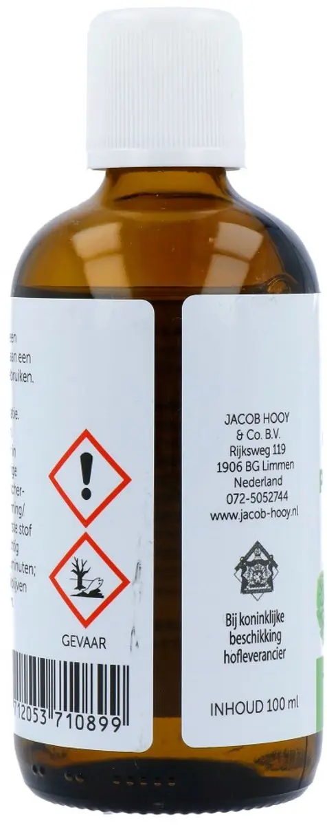 Jacob Hooy Pepermunt Etherische Olie 100ml
