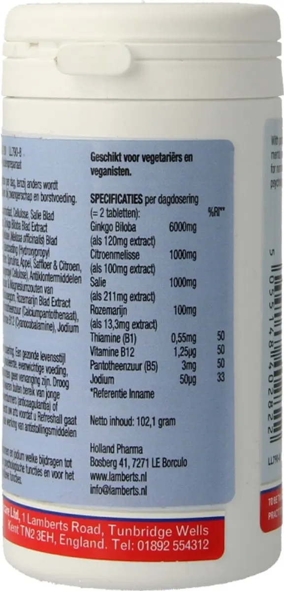 Lamberts Refreshall 120 Tabletten - 120mg