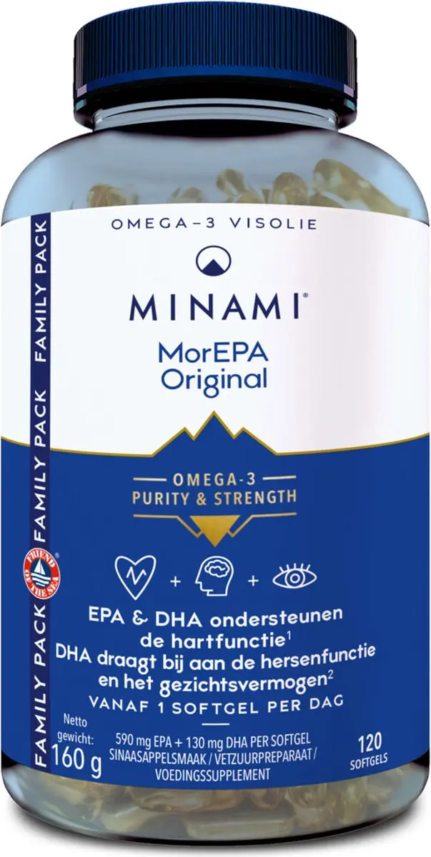 Minami MorEPA Original Omega-3 120 Softgels