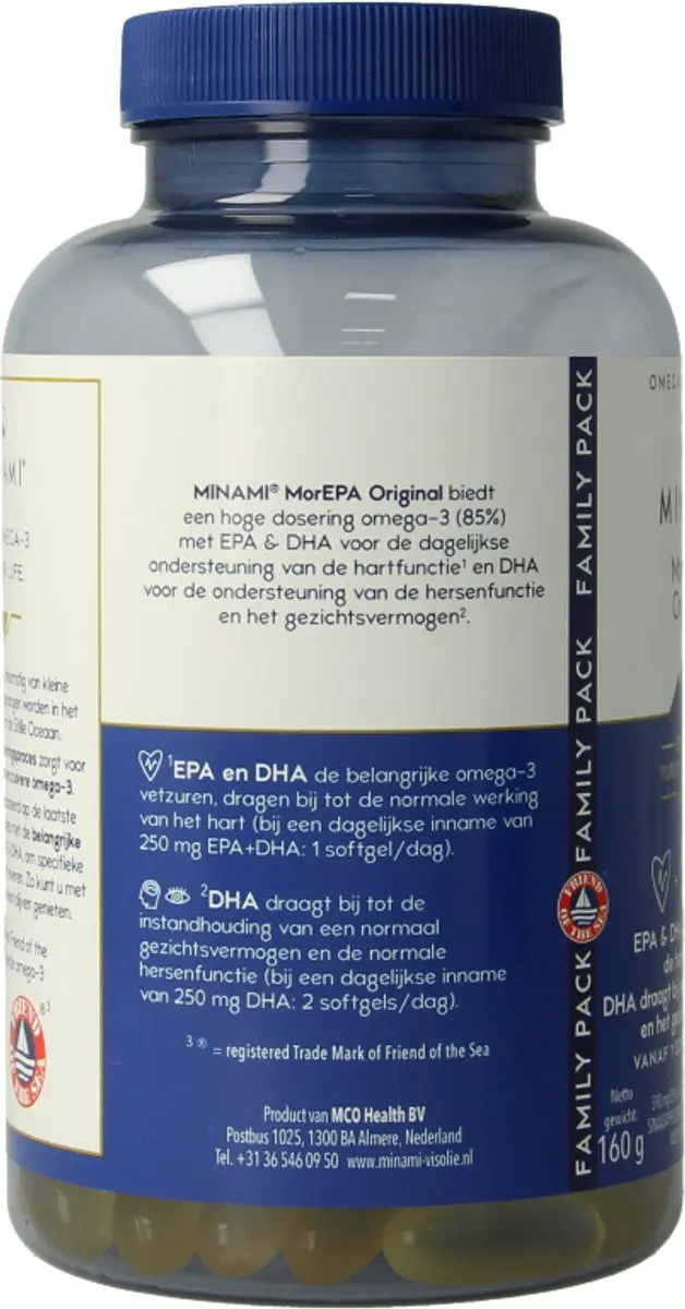 Minami MorEPA Original Omega-3 120 Softgels