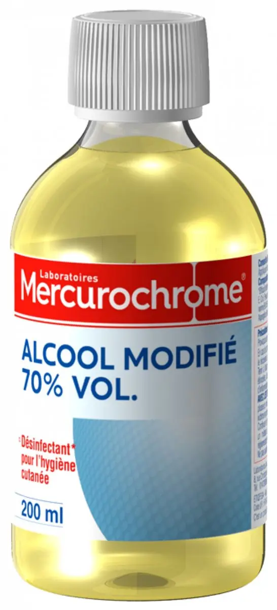 Mercurochrome Gemodificeerde Alcohol 70% 200ml