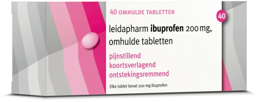 Leidapharm Ibuprofen 200mg - 40 Stuks