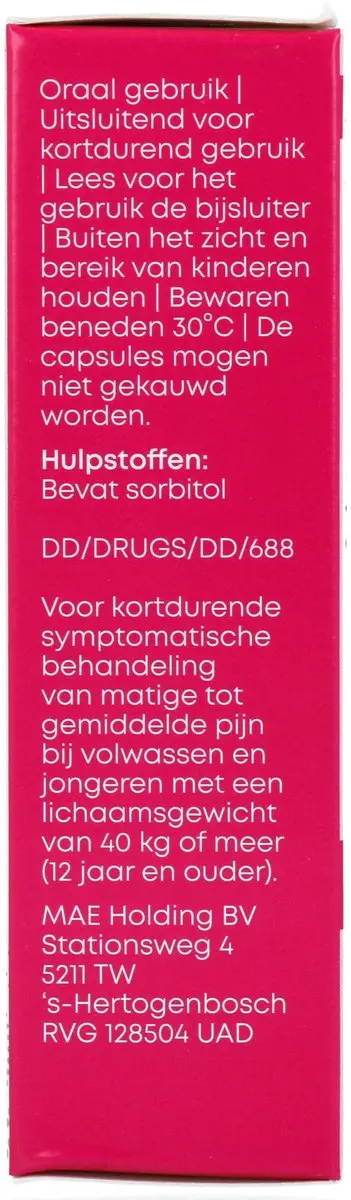 Linn Ibuprofen 400mg Suikervrije Capsules - 20 Stuks