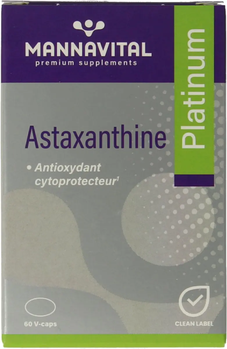 Mannavital Astaxanthine 60 Vegetarische Capsules