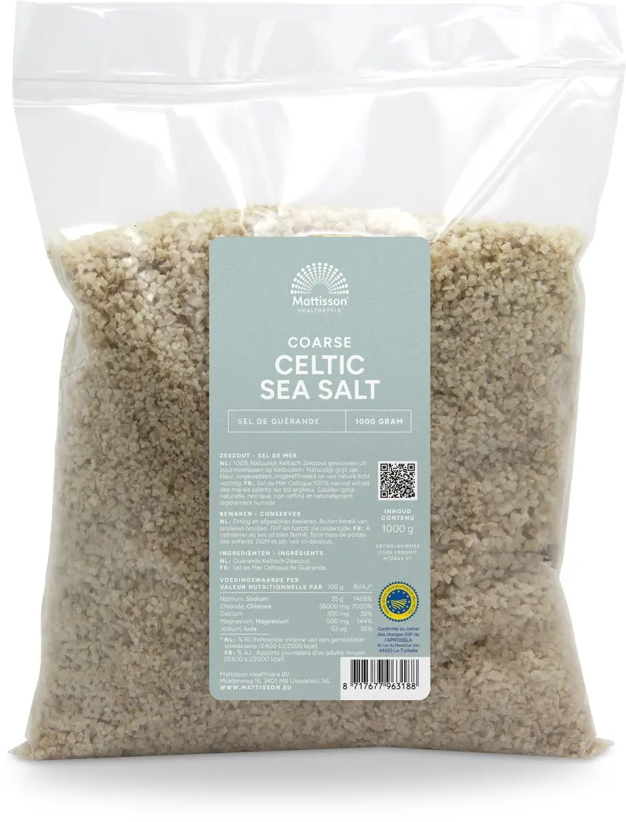 Mattisson Keltisch Zeezout Grof - Navulzak 1kg - afbeelding 6 van 6