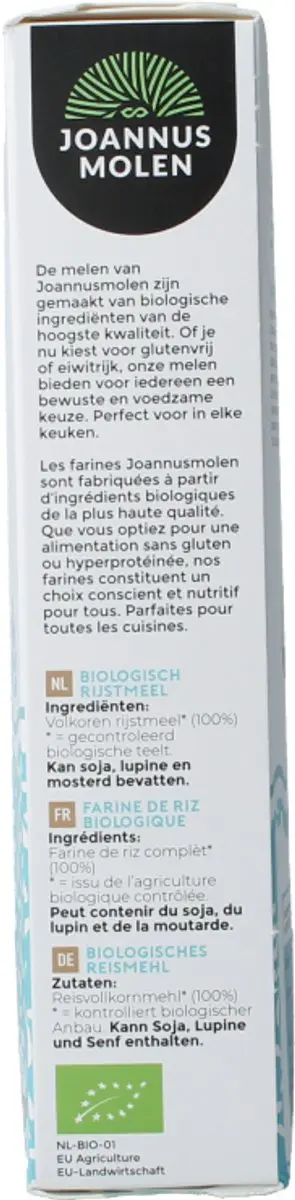Joannusmolen Bioculinair Rijstemeel 350g