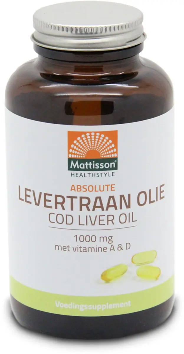 Mattisson Levertraan Olie 1000mg Omega 3 - 120 Capsules