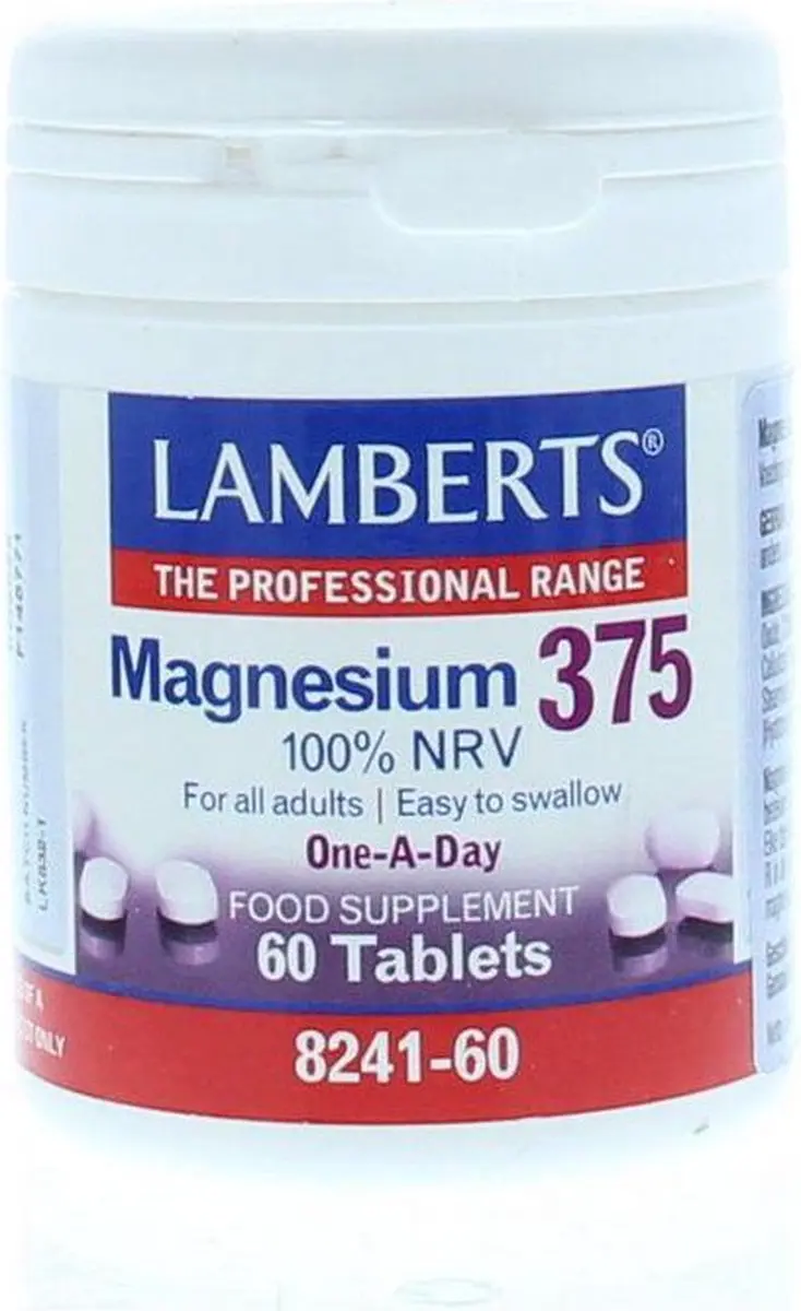 Lamberts Magnesium 375 Tabletten - 60 Stuks
