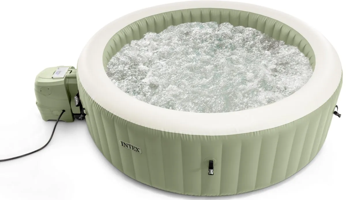Intex PureSpa Bubble Massage 4 persoons - 120 Jets - 795L - Groen - afbeelding 6 van 6