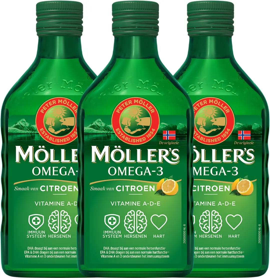 Mollers Omega-3 Levertraan Citroen 750ml