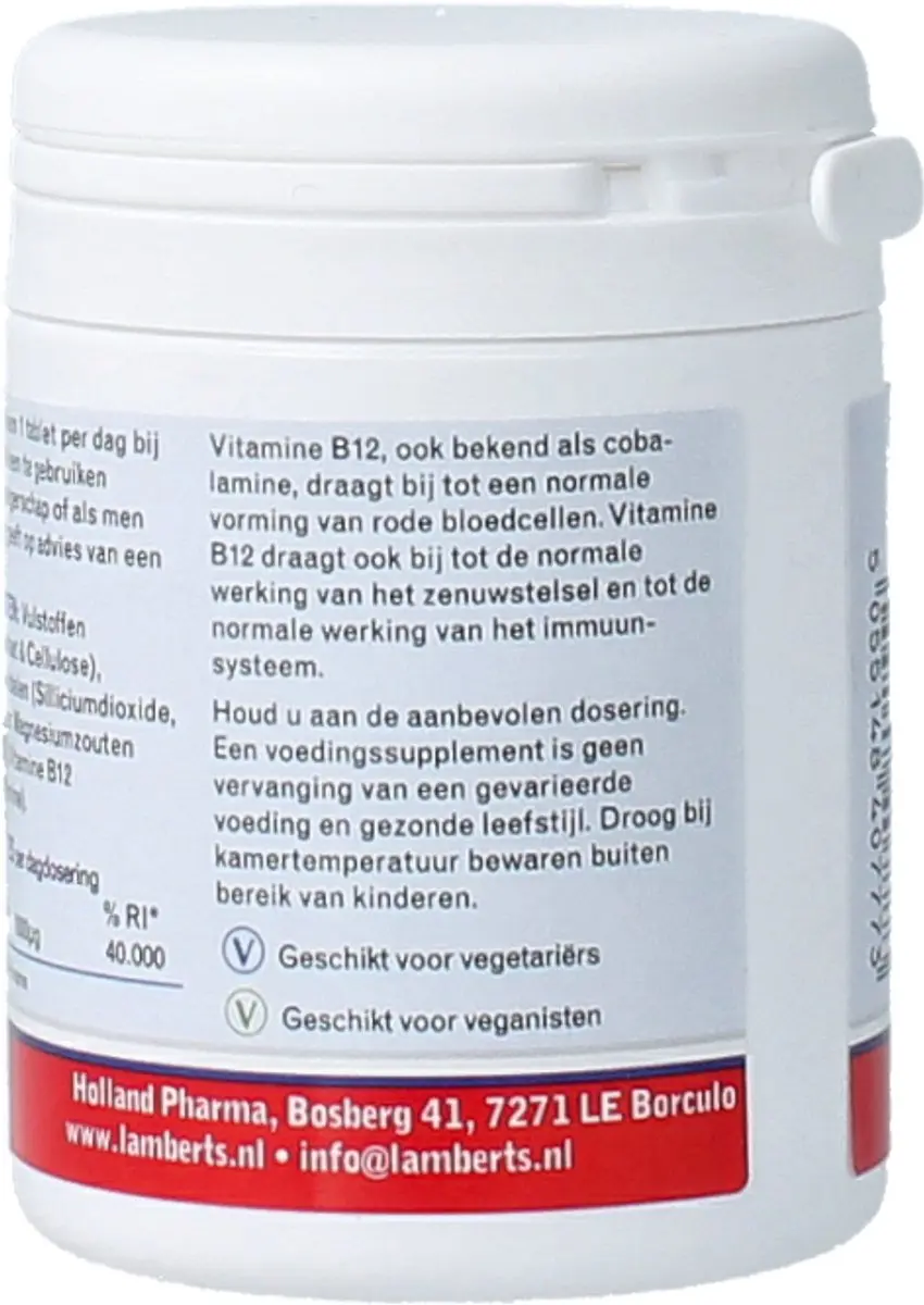 Lamberts Vitamine B12 1000µg - 60 Tabletten