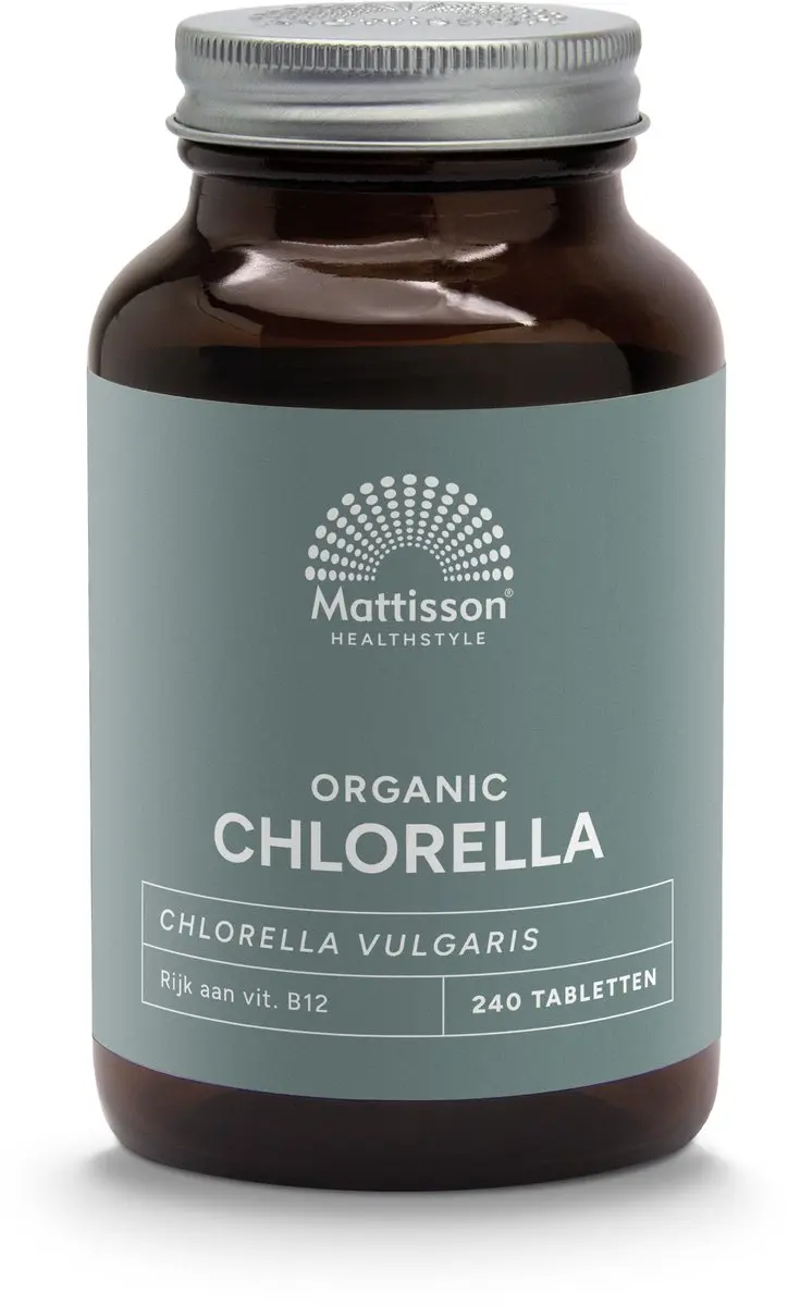 Mattisson Biologische Chlorella 500mg Tabletten - 240 Stuks