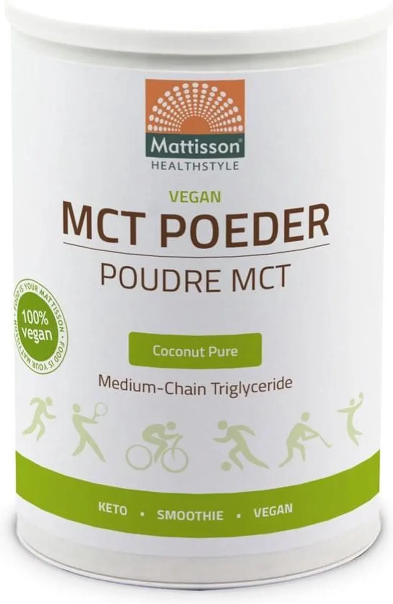 Mattisson Vegan MCT Poeder 330g - Puur Kokosnoot