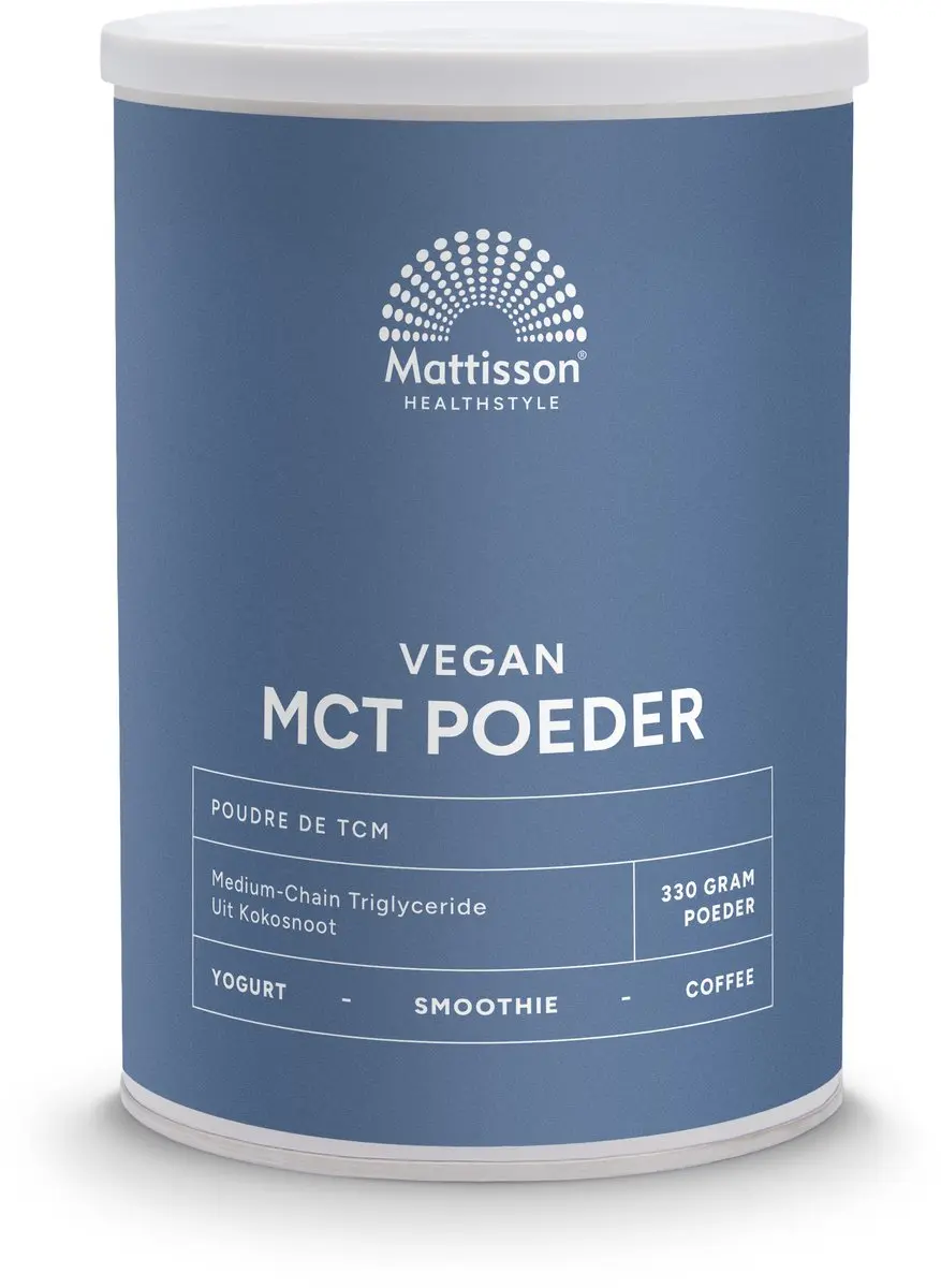Mattisson Vegan MCT Poeder 330g - Puur Kokosnoot