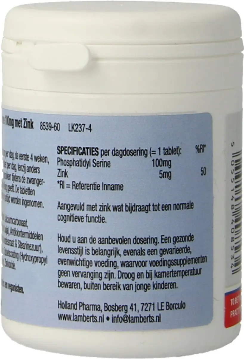 Lamberts Phosphatidyl Serine 100mg - 60 Tabletten