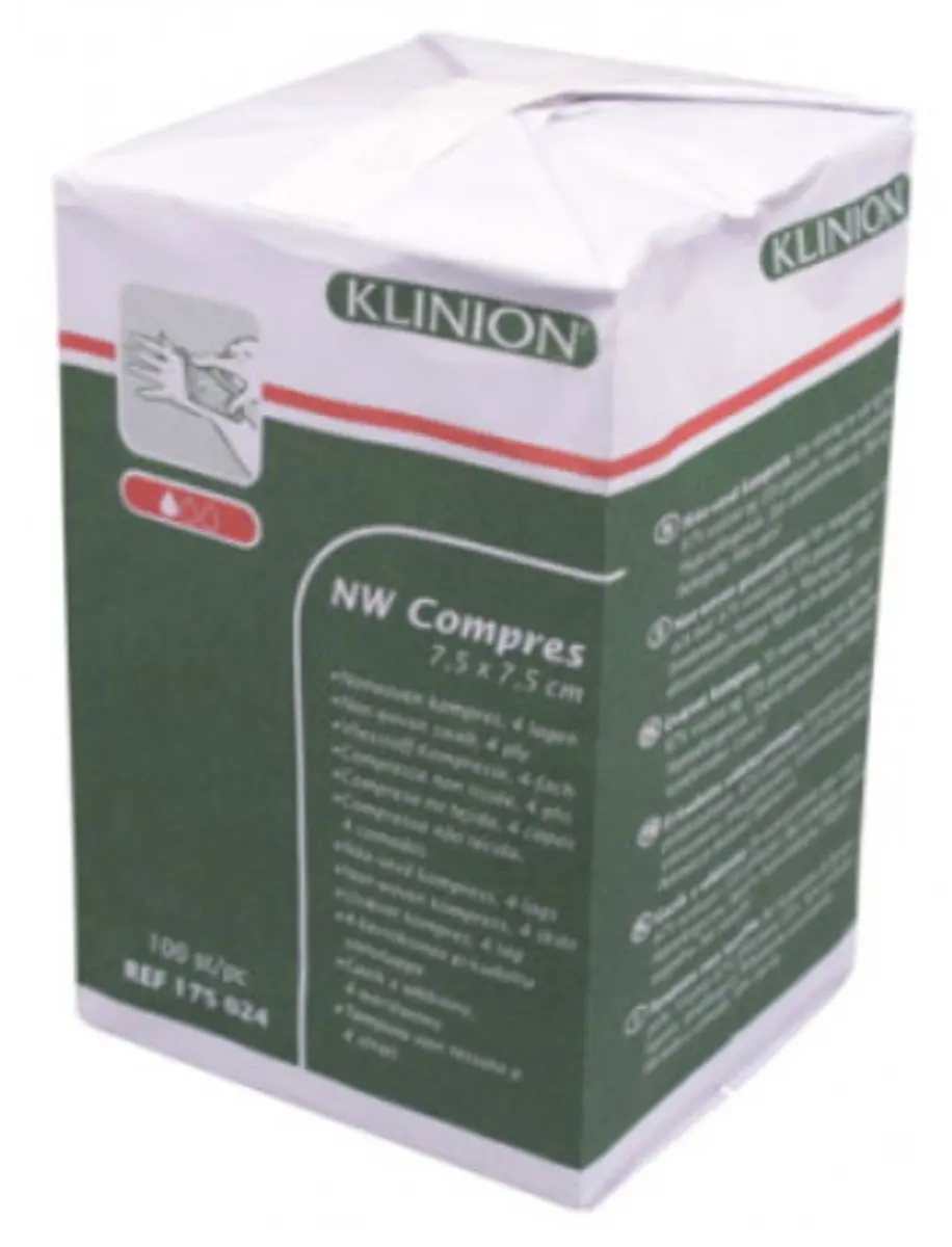Klinion Klinipress Nonwoven Compress 7,5x7,5cm