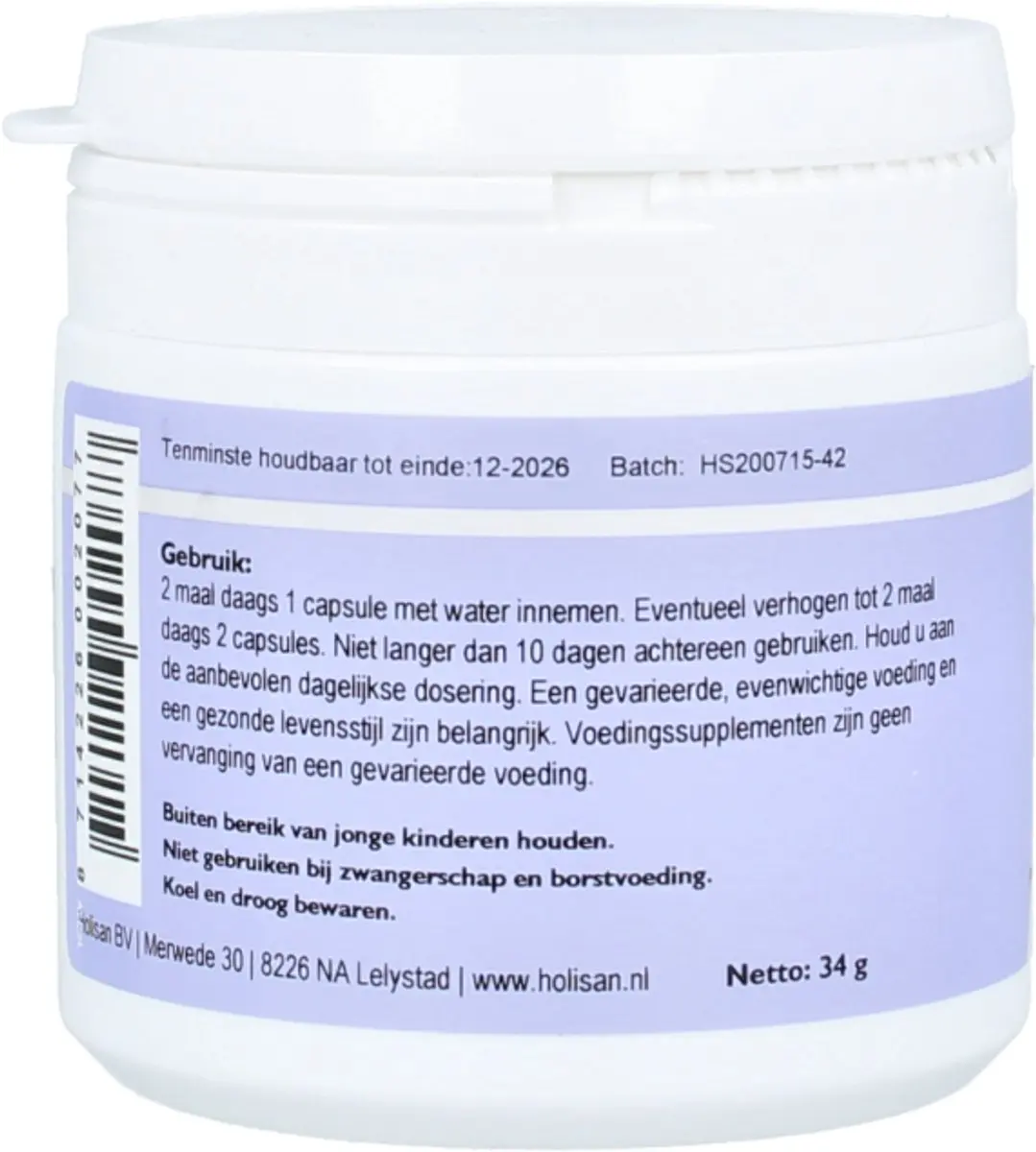 Holisan Nitaline/Natuline Voedingssupplement 60 Capsules