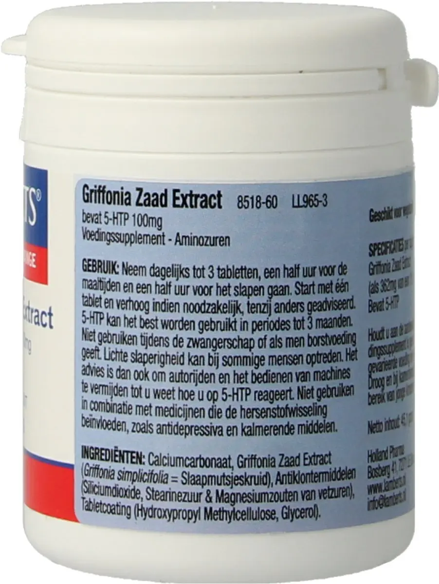 Lamberts Griffonia Zaadextract 60 Tabletten