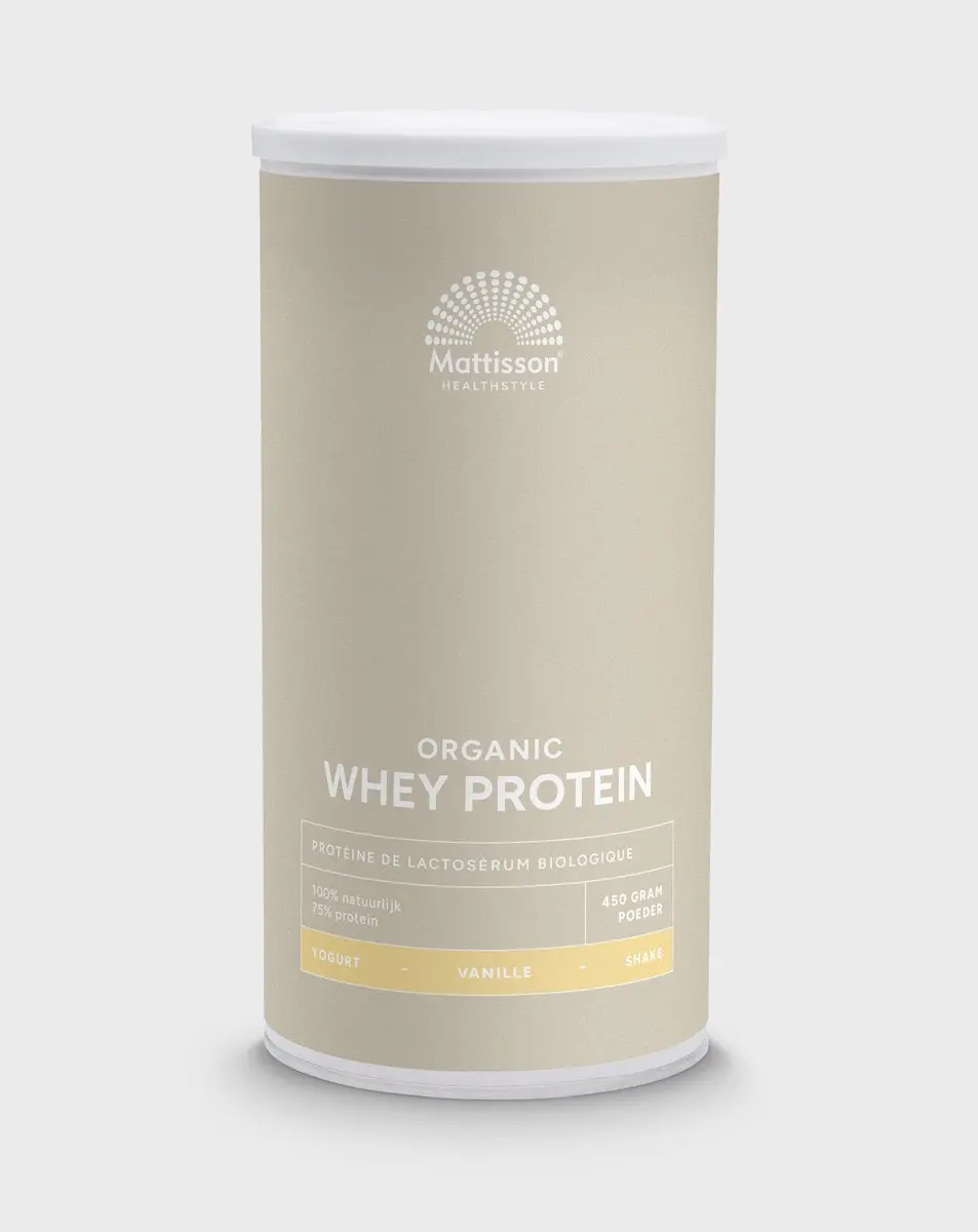 Mattisson Biologische Wei Proteïne Poeder 75% Vanille 450g