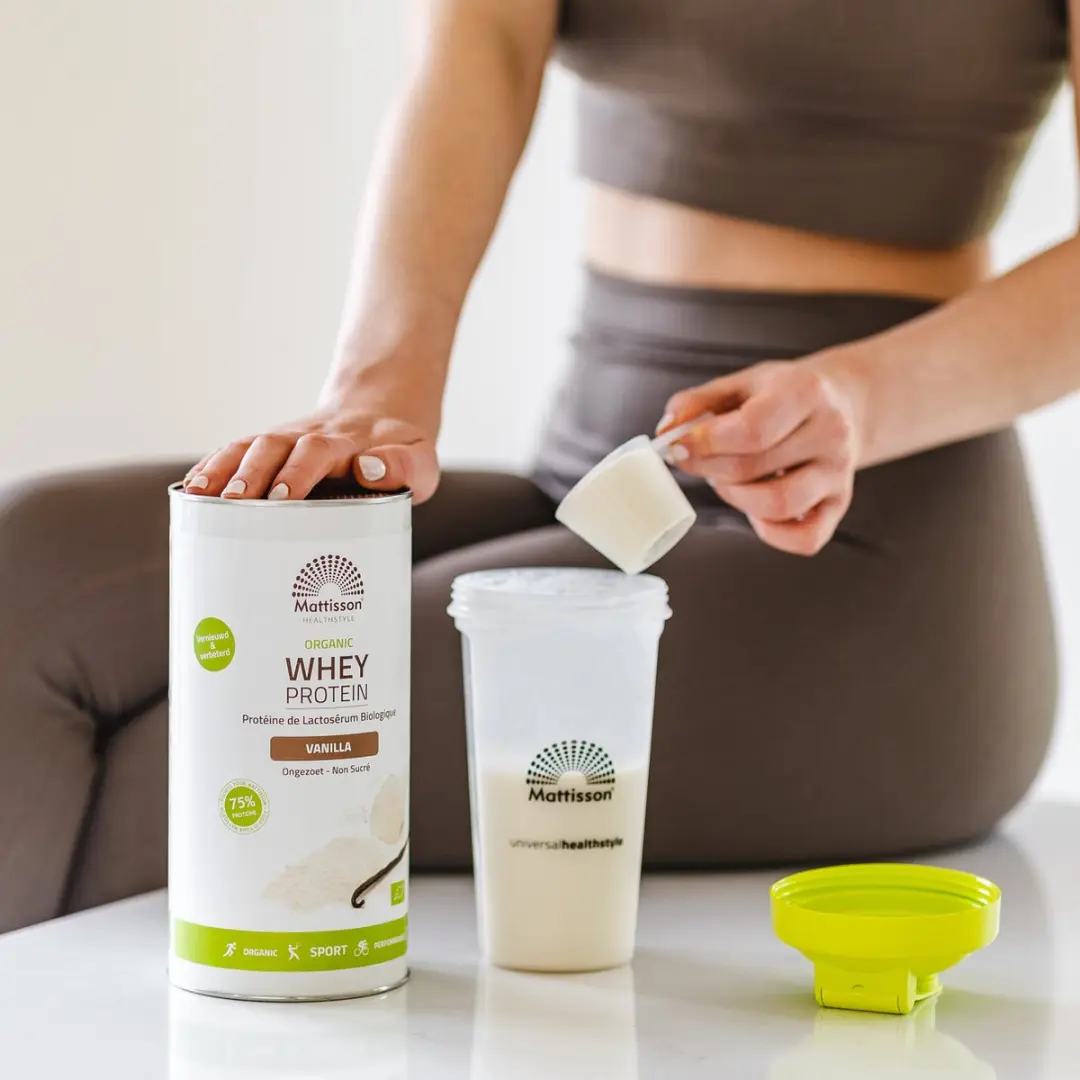 Mattisson Biologische Wei Proteïne Poeder 75% Vanille 450g