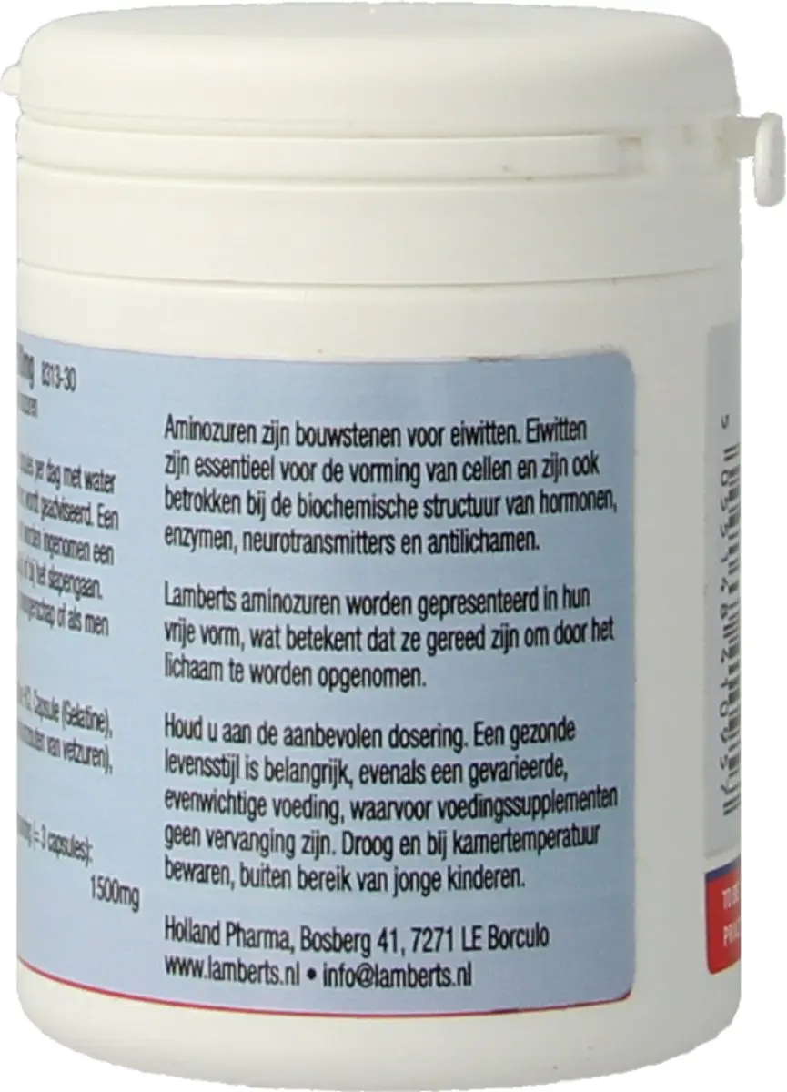 Lamberts L-Histidine 500mg - 30 Capsules