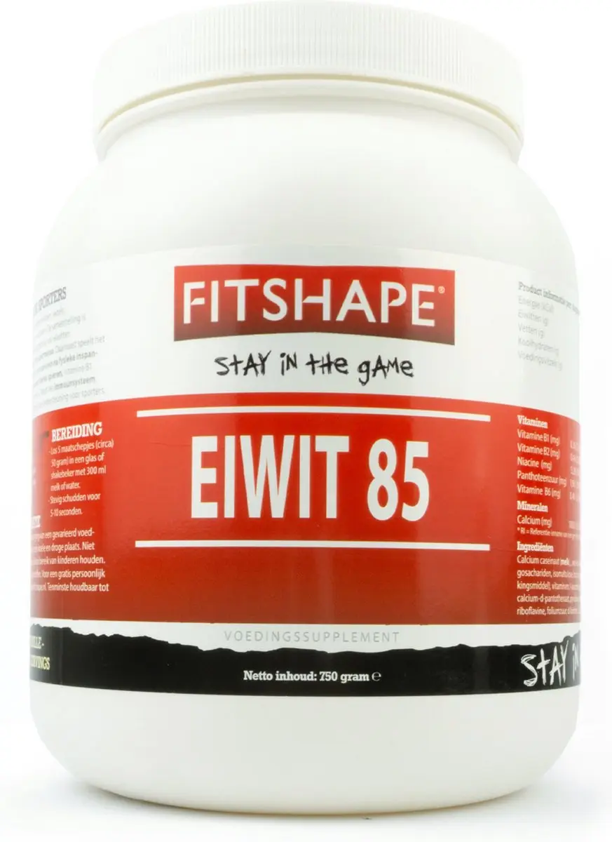 Fitshape Eiwit 85% Vanille 750g