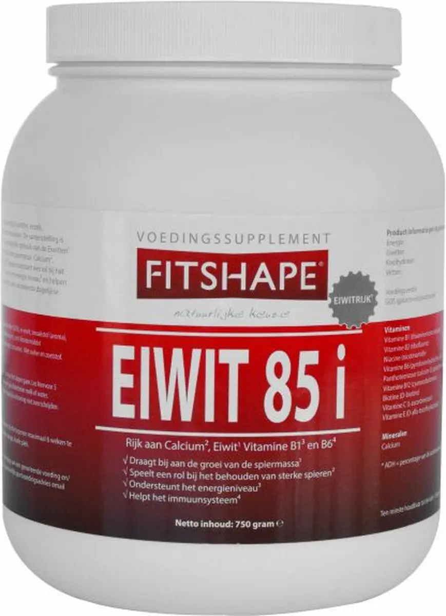 Fitshape Eiwit 85% Vanille 750g