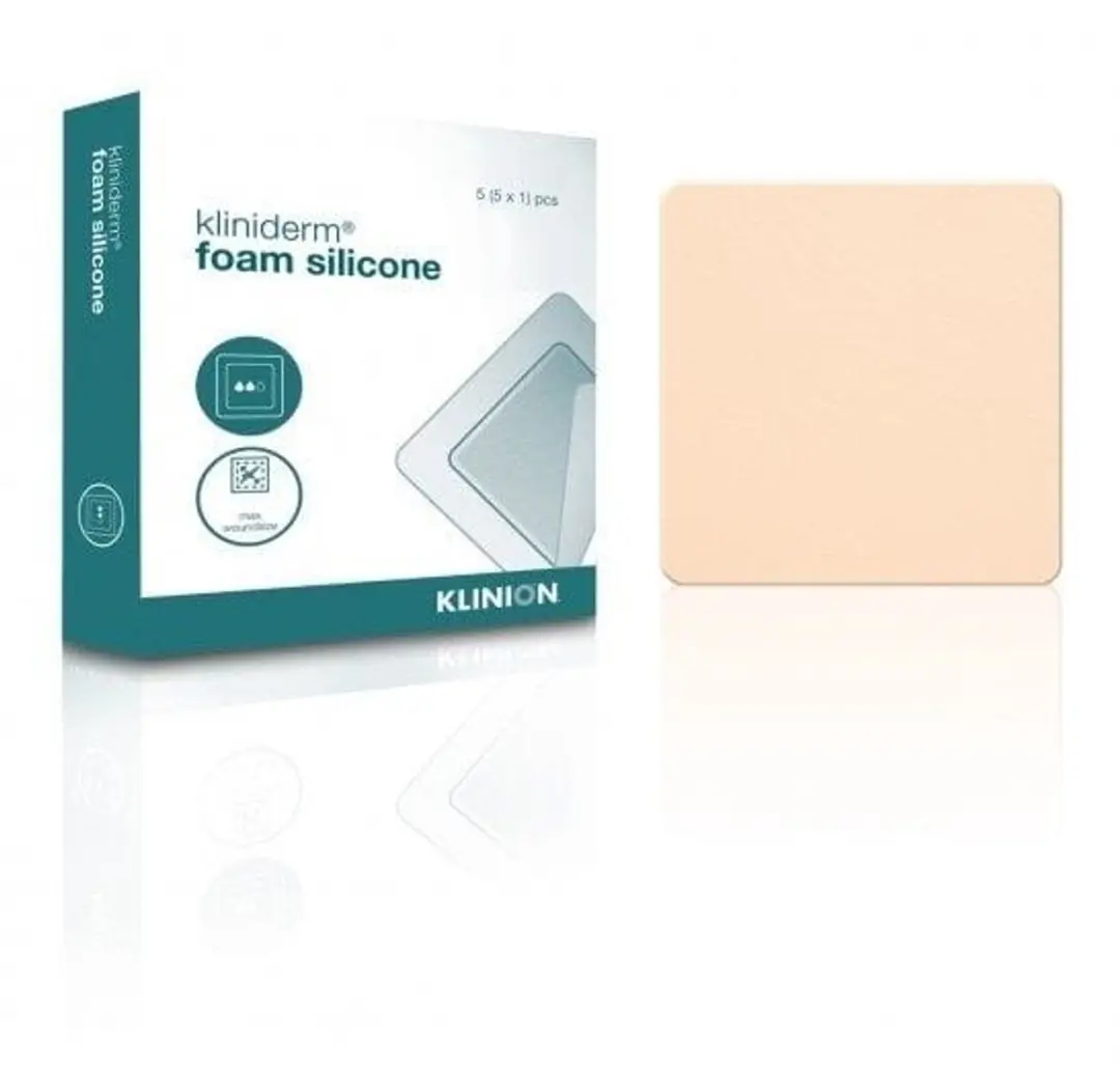 Klinion Kliniderm Foam Silicone Schuimverband 10x20cm - 5 Stuks