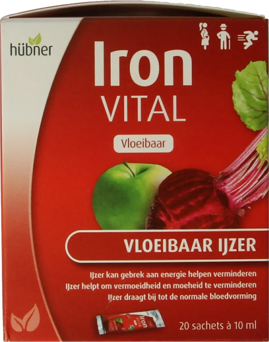 Hubner Iron Vital Vloeibaar IJzer 20x10ml