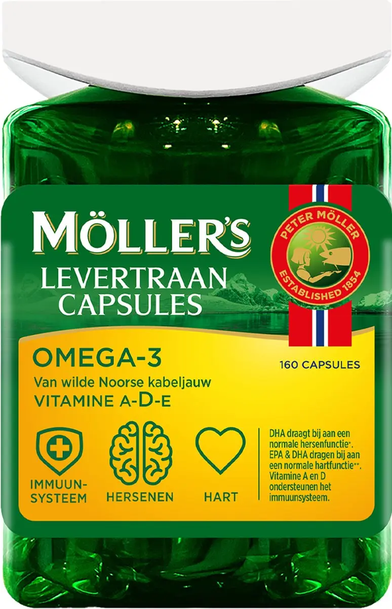 Mollers Omega-3 Levertraan 160 Capsules
