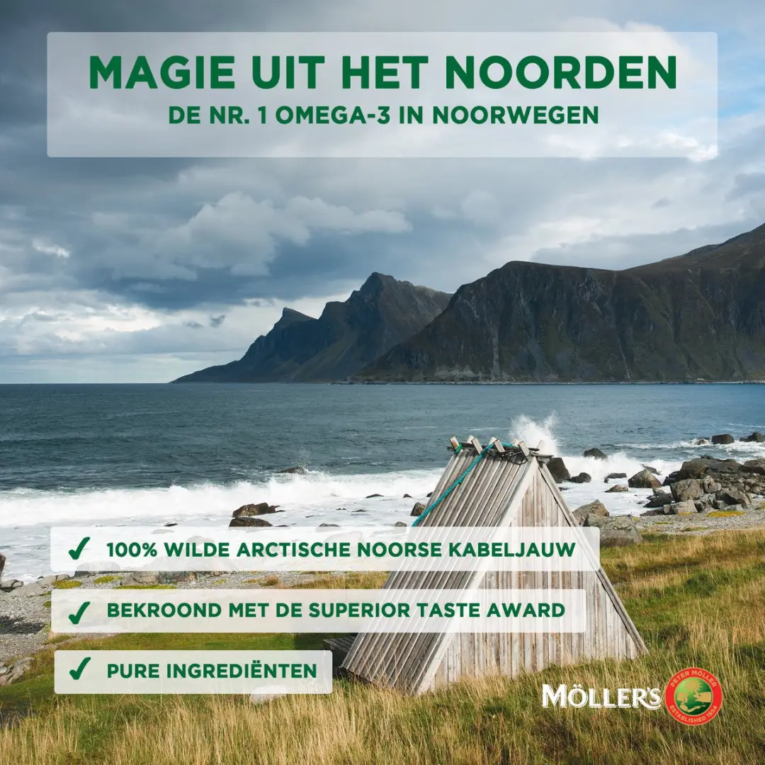 Mollers Omega-3 Levertraan 160 Capsules - Vanillesmaak