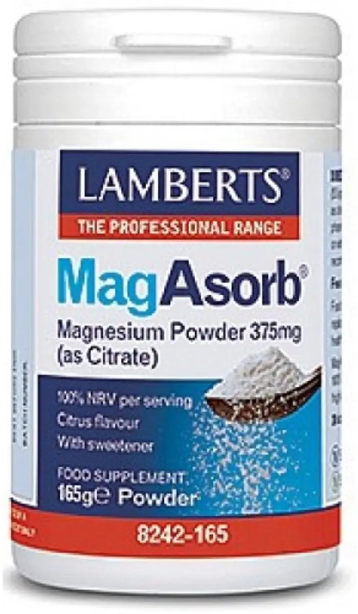 Lamberts MagAsorb Magnesiumcitraat 375mg Poeder 165g