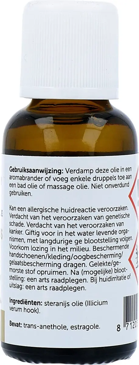 Jacob Hooy Essentiële Olie Steranijs 30ml