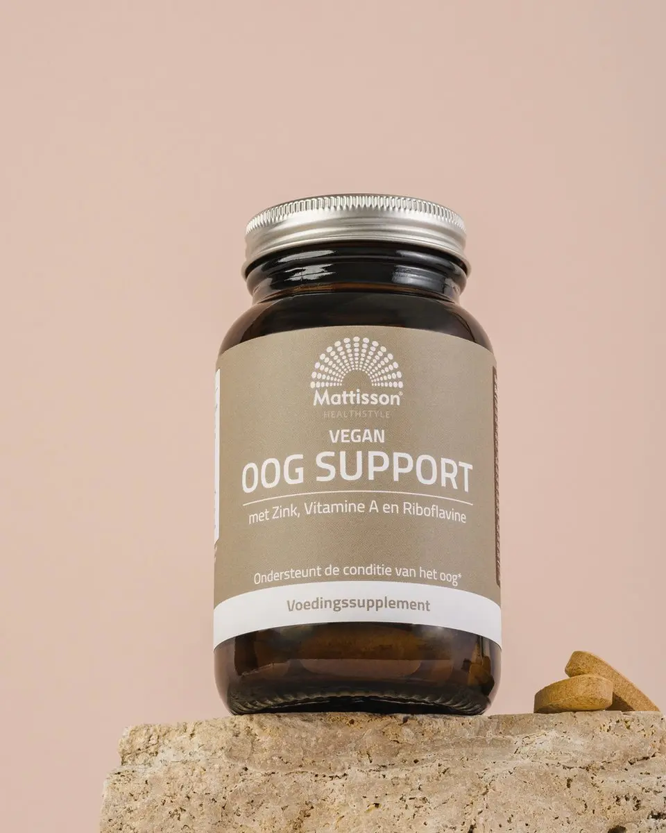 Mattisson Oog Support Voedingssupplement 60 Tabletten - Zink/Vitamine A/Riboflavine