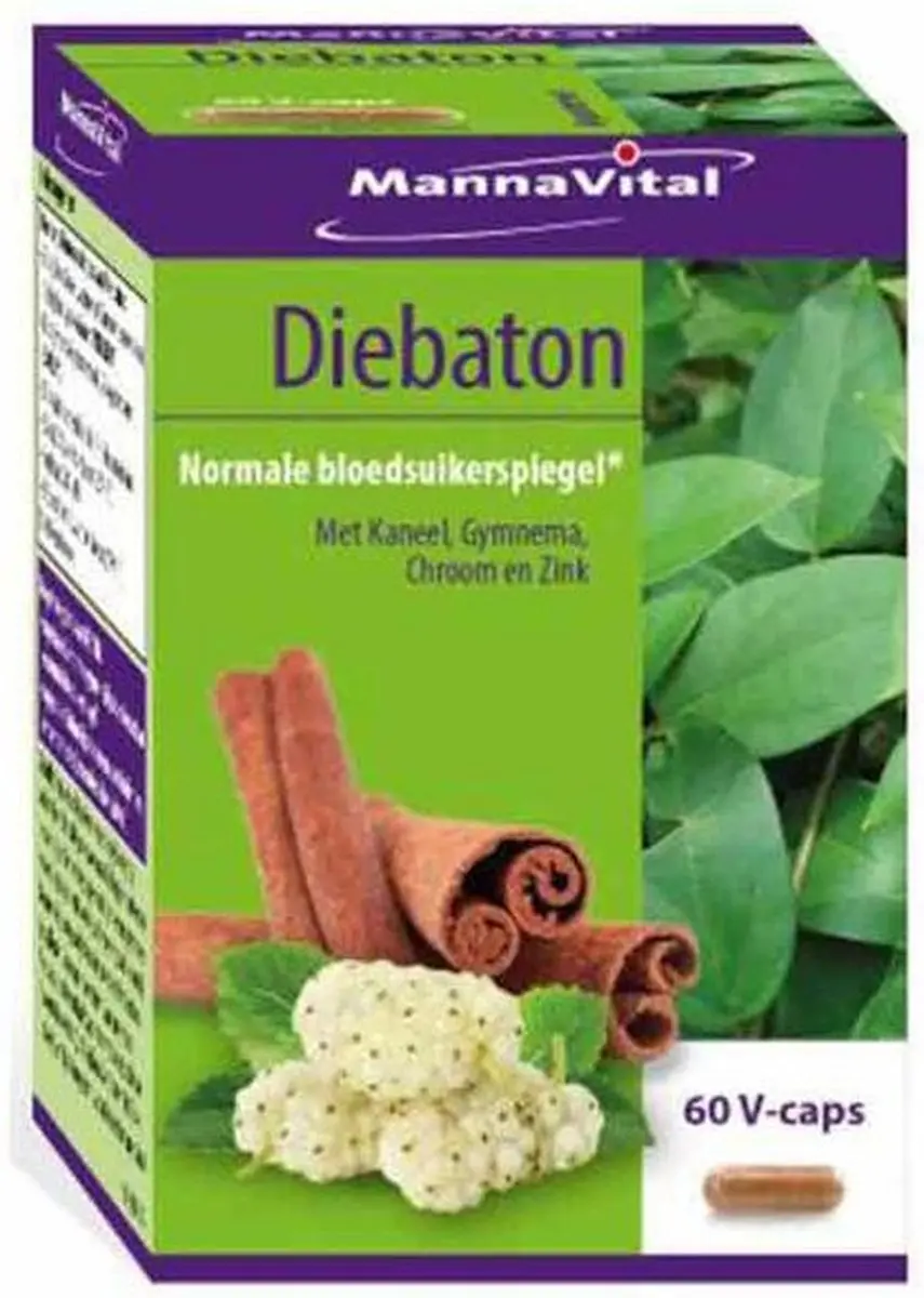 Mannavital Diebaton 60 Vegetarische Capsules
