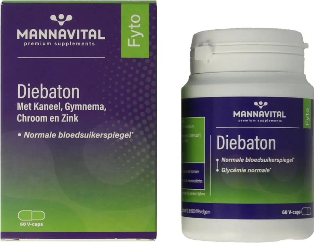 Mannavital Diebaton 60 Vegetarische Capsules