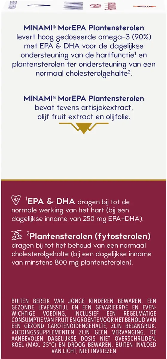 Minami MorEPA Plantsterolen 60 Softgels